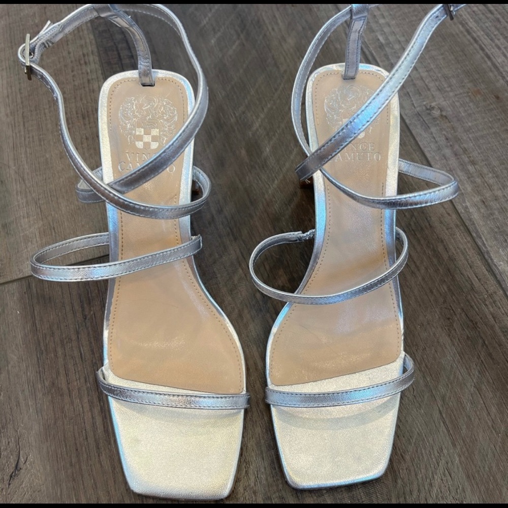 Vince Camuto Silver Heels